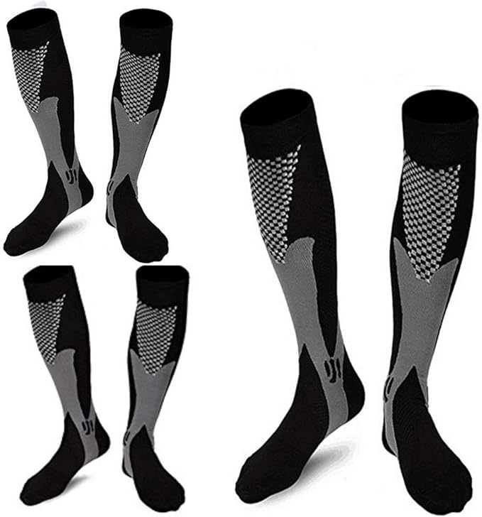 3 Pairs Medical Sport Compression Socks 20-30 mmHg