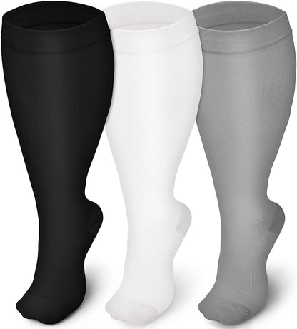 Lovely Plus Size 3 Pairs Compression Socks