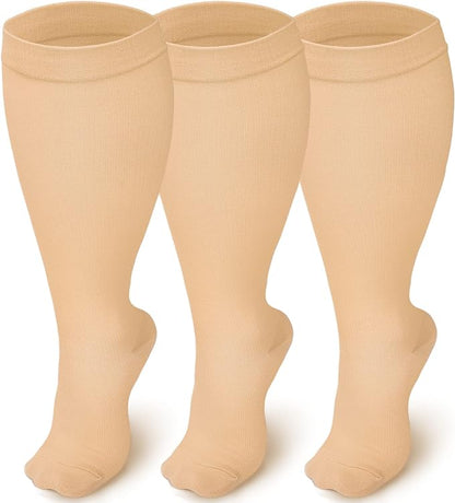 Lovely Plus Size 3 Pairs Compression Socks